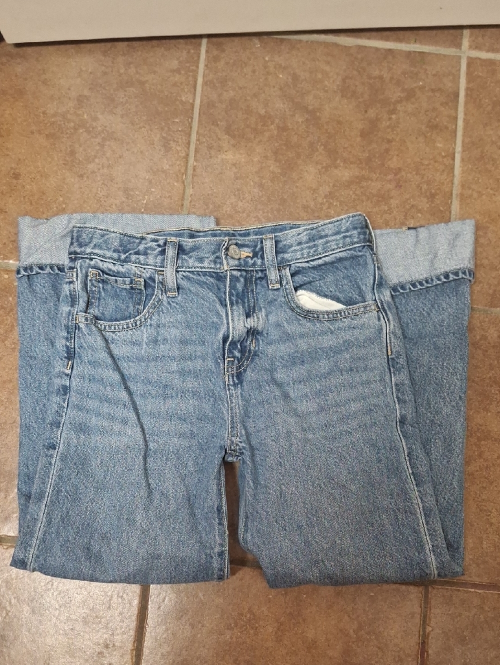 Old Navy Girld Light Blue Straight Leg Jeans